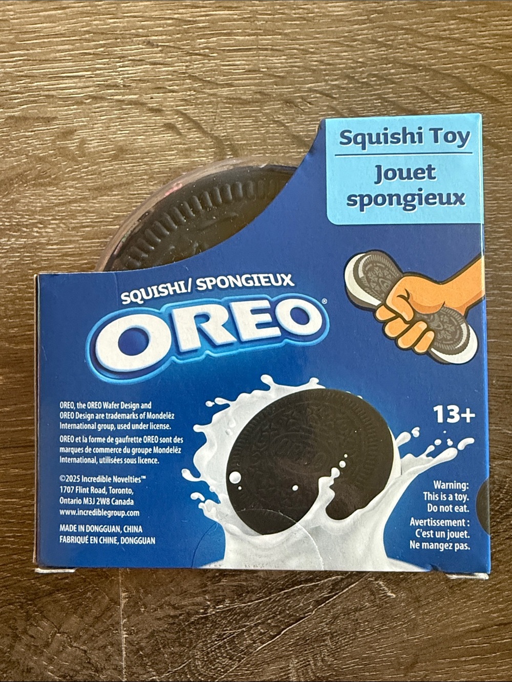 OREO Squishi Toy Plush Squeeze - Black Oreo Cookie